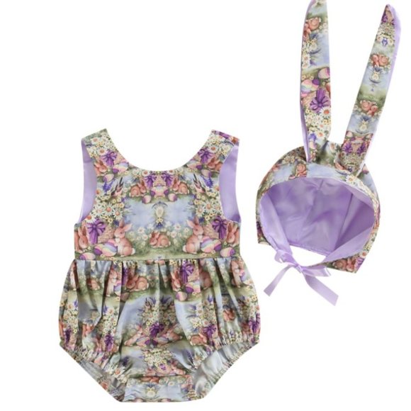 Easter Girl Clothes, Easter Baby Outfits, Easter Toddler Outfits, Bunny Clothes - Picture 4 of 4